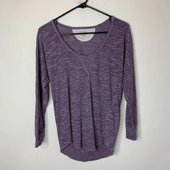 Aritzia Wilfred Free Top Henley 3/4 length sleeve Purple y2k 2000s Size XS - Picture 8 of 15